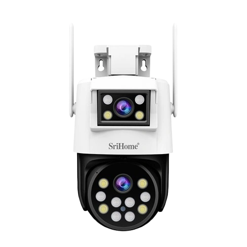 دوربین بیسیم هوشمند وایرلس 2 لنز SriHome مدل SH048